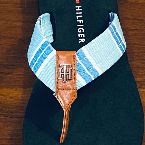 🌟HP🌟Tommy Hilfiger Miami Prep Canvas Flip Flop - Picture 4 of 7